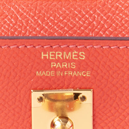 Hermes Epsom Kelly Sellier 25 Rouge Pivoine 24 of 33