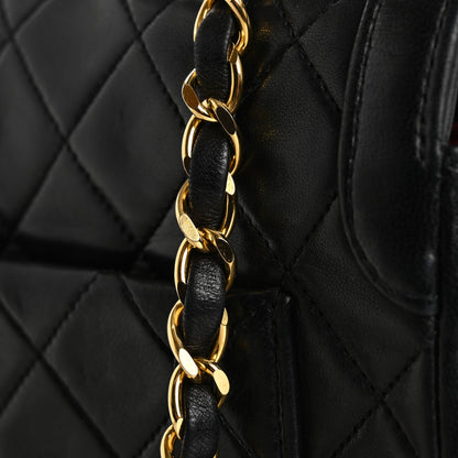 Chanel Lambskin Quilted Medium Single Flap Black 15 of 17