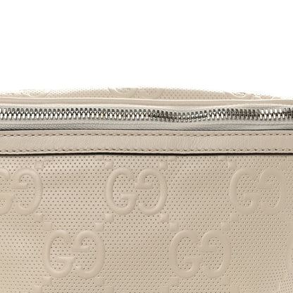 Gucci Calfskin GG Tennis Embossed Belt Bag Mystic White 8 of 10