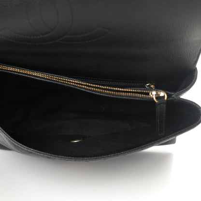 Chanel Grained Calfskin Stitched Flap Black 5 of 10