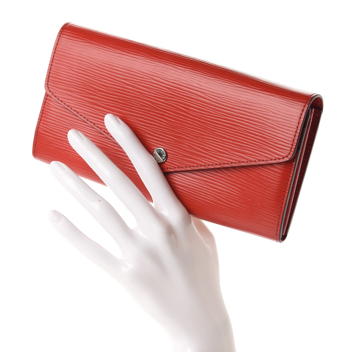 Epi Sarah Wallet NM Coquelicot
