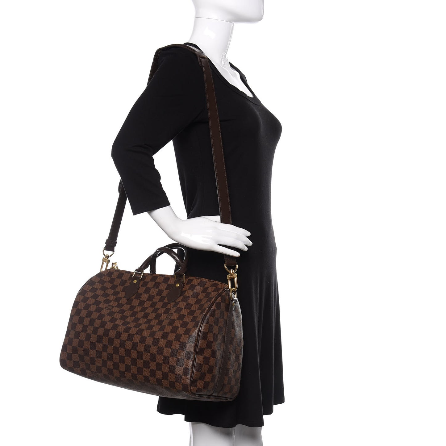 Damier Ebene Speedy Bandouliere 35