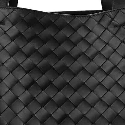 Bottega Veneta Calfskin Intrecciato Small Tote Bag Black 8 of 11