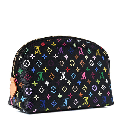 Louis Vuitton Monogram Multicolor Cosmetic Pouch Black Grenade 3 of 10