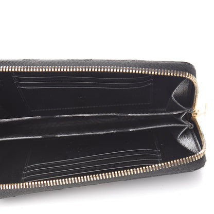 Saint Laurent Grain De Poudre Matelasse Chevron Monogram Phone Wallet Black 5 of 9