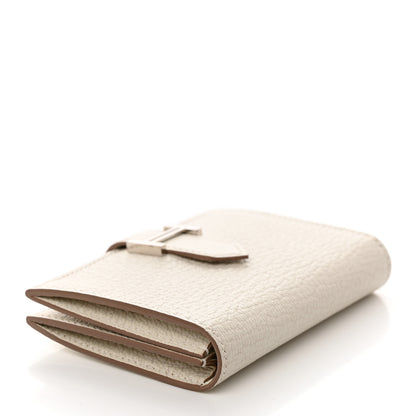 Hermes Chevre Mysore Bearn Card Holder Wallet Mushroom 5 of 9