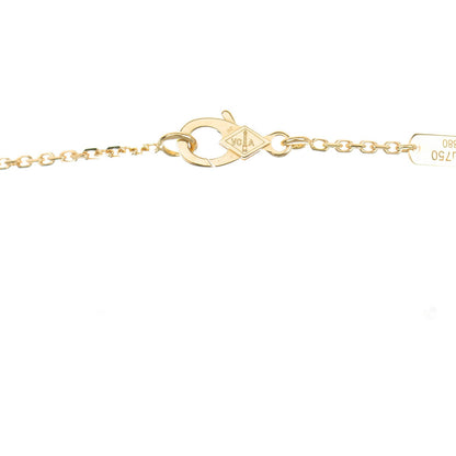 Van Cleef & Arpels 18K Yellow Gold Blue Sevres Porcelain Magic Alhambra Vendome Necklace 5 of 7