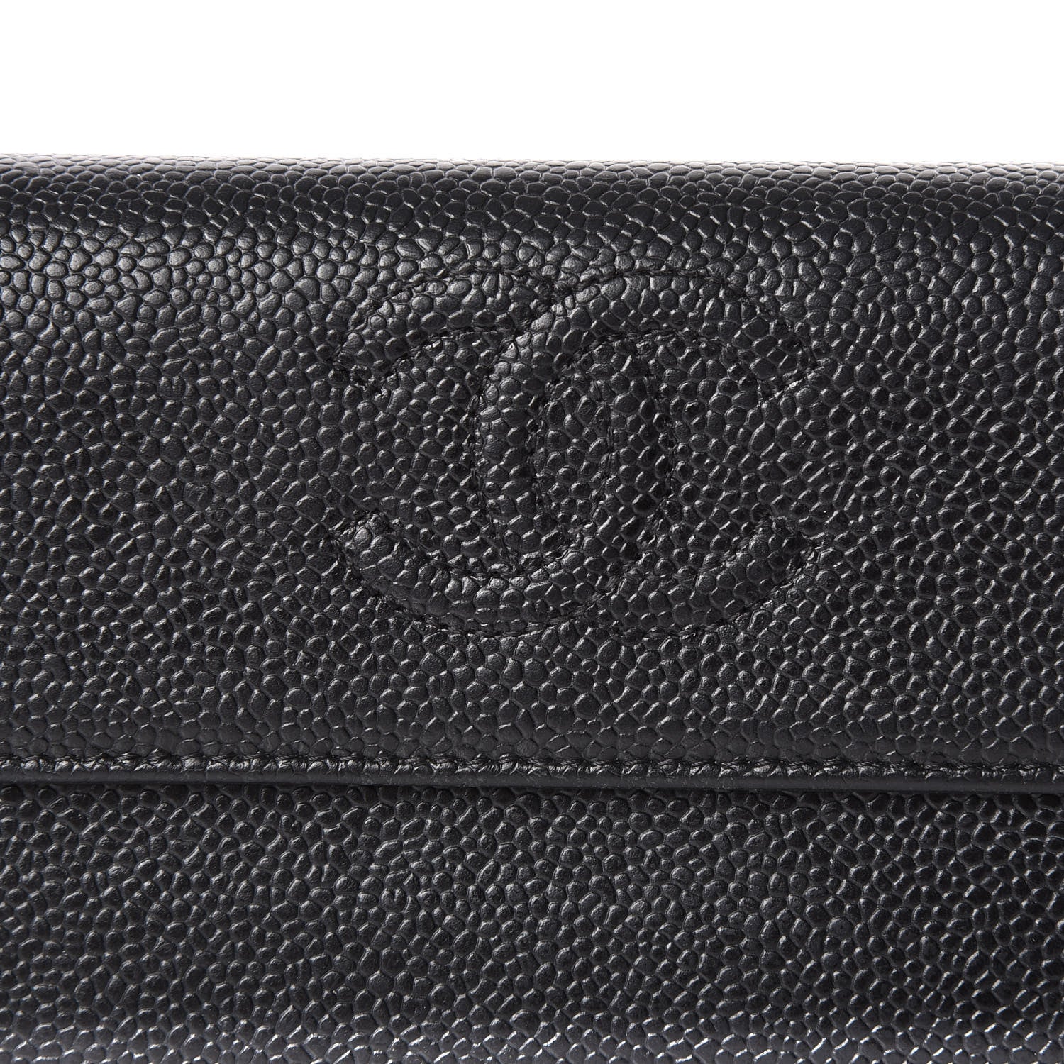 Chanel Caviar Timeless CC Large Gusset Flap Wallet Black 12 of 12