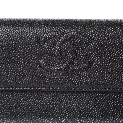 Chanel Caviar Timeless CC Large Gusset Flap Wallet Black 12 of 12