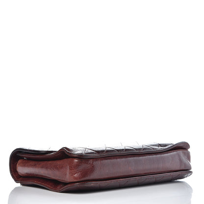 Chanel Glazed Calfskin Quilted Large Perfect Edge Flap Bordeaux 5 of 12