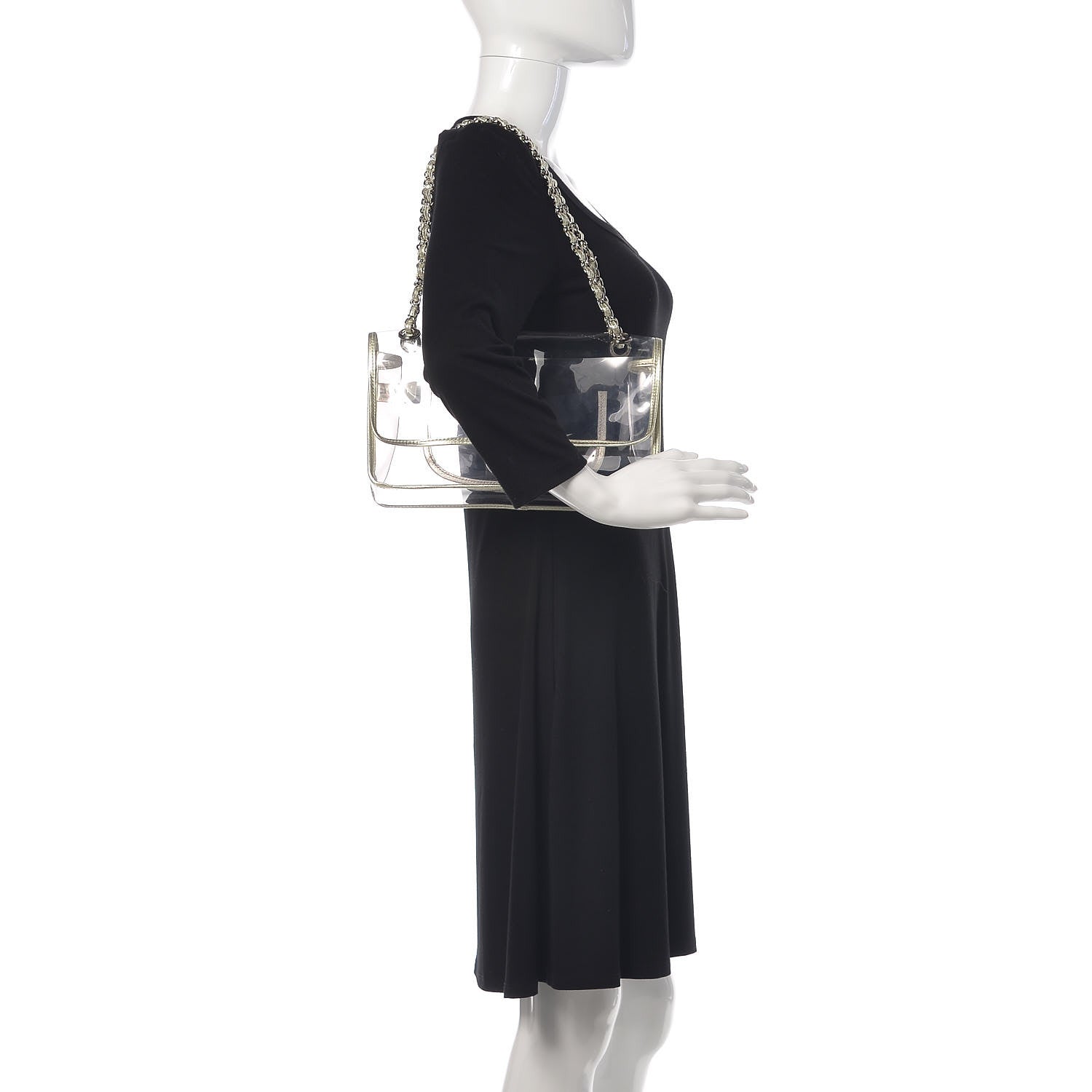Chanel Lambskin Vinyl Large Naked Flap Silver 2 of 9
