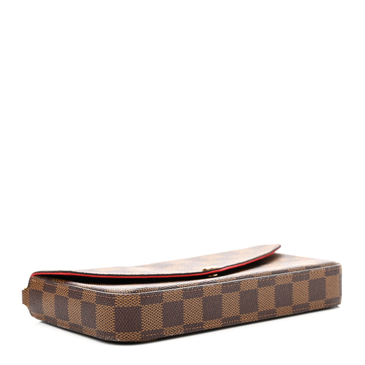 Louis Vuitton Damier Ebene Pochette Felicie Chain Wallet 5 of 12