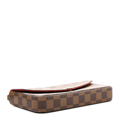 Louis Vuitton Damier Ebene Pochette Felicie Chain Wallet 5 of 12