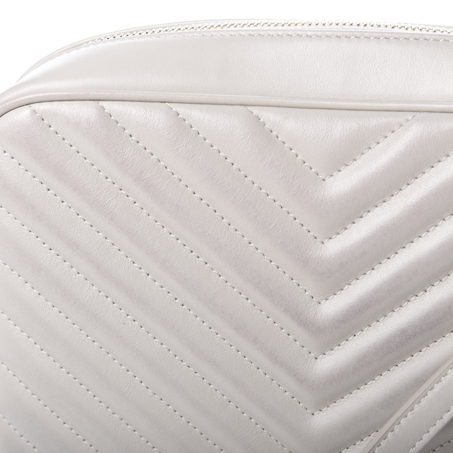 Calfskin Matelasse Monogram Lou Camera Bag Crema Soft