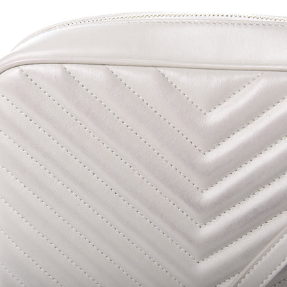 Saint Laurent Calfskin Matelasse Monogram Lou Camera Bag Crema Soft 16 of 20