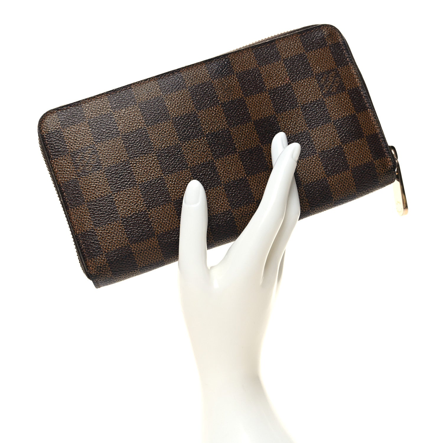 Louis Vuitton Damier Ebene Zippy Organizer Wallet 2 of 9