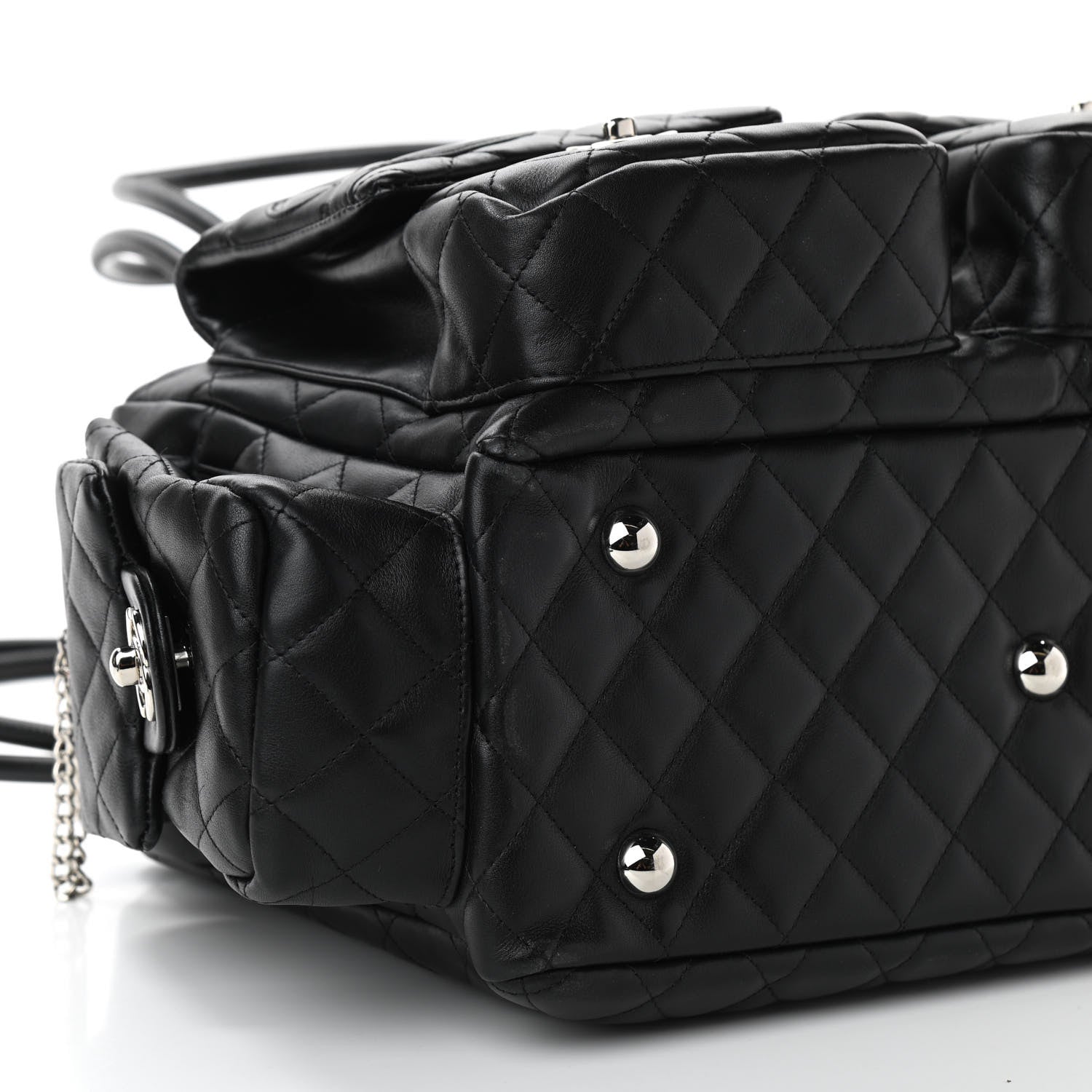 Chanel Calfskin Quilted Large Cambon Multipocket Reporter Black 9 of 11
