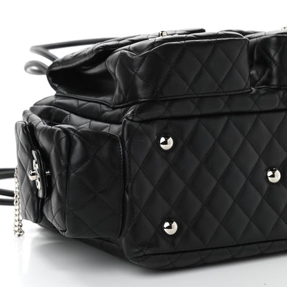 Chanel Calfskin Quilted Large Cambon Multipocket Reporter Black 9 of 11