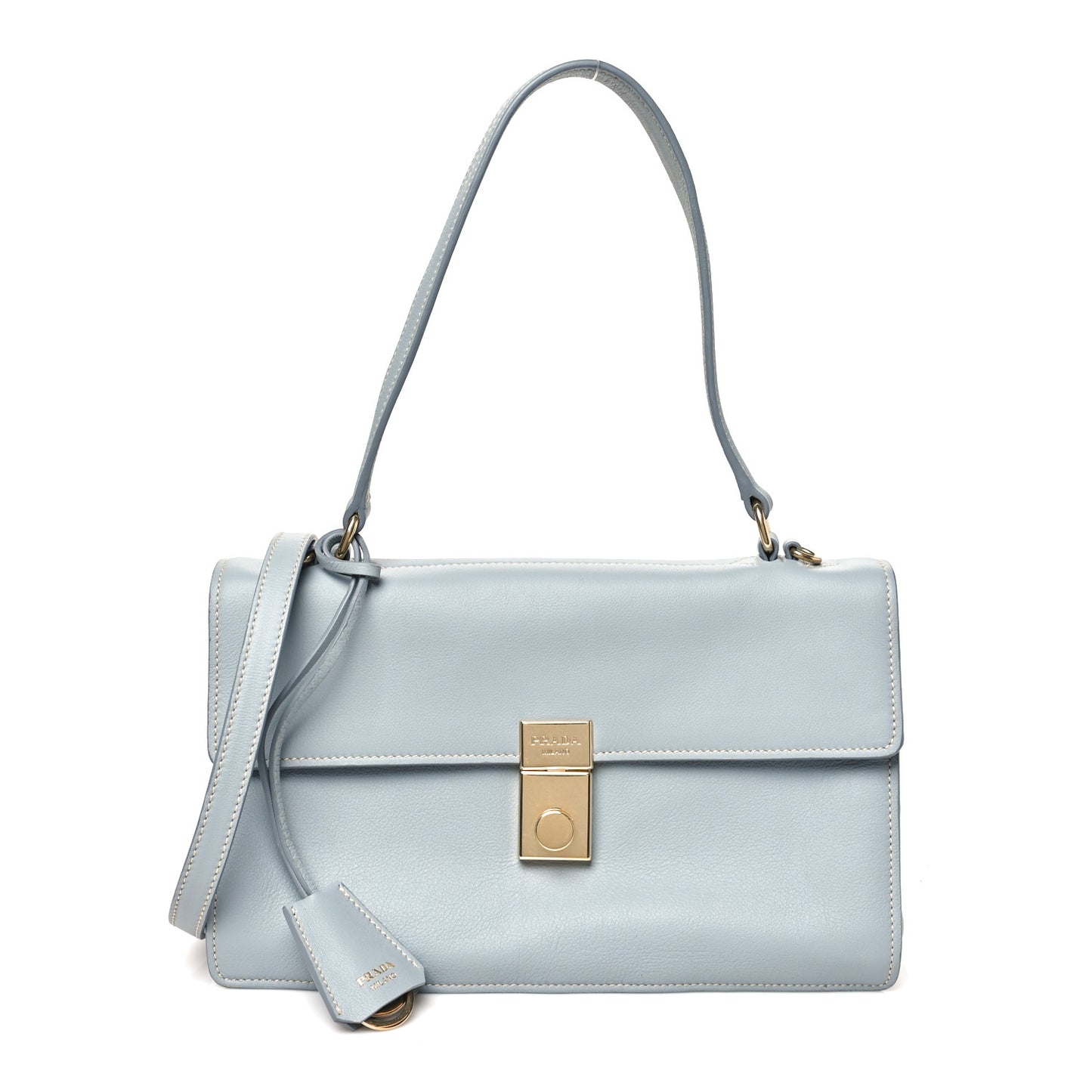 Calfskin Medium Soft Sound Shoulder Bag Opaline