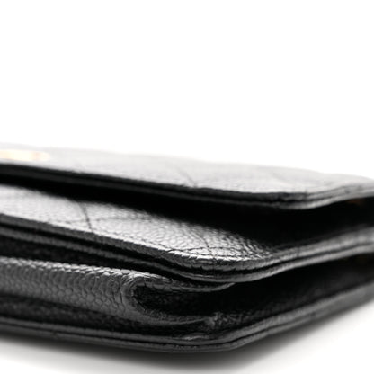Chanel Caviar Quilted Wallet on Chain WOC Black 11 of 12