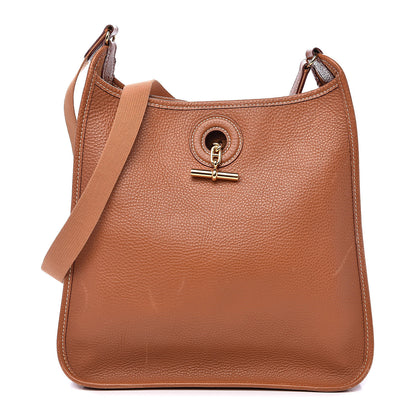 Hermes Taurillon Clemence Vespa PM Gold 1 of 17