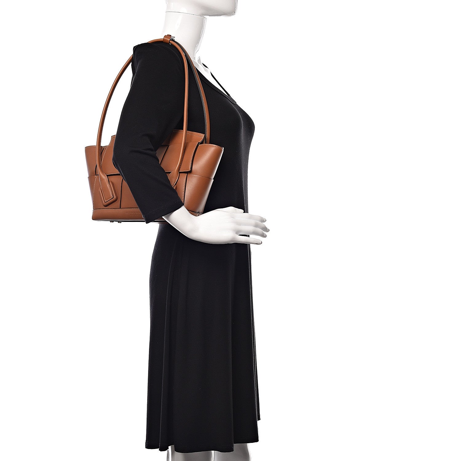 Bottega Veneta French Calfskin Maxi Intrecciato Arco 33 Wood 2 of 11