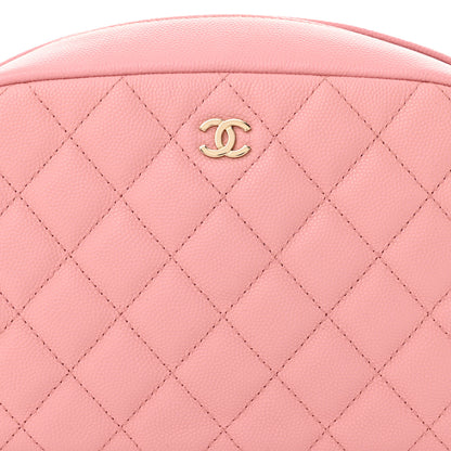 Chanel Caviar Quilted Medium Curvy Pouch Cosmetic Case Light Pink 8 of 10
