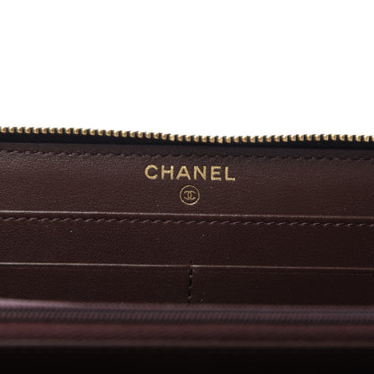 Chanel Caviar Quilted Large Gusset Zip Around Wallet Black 8 of 11