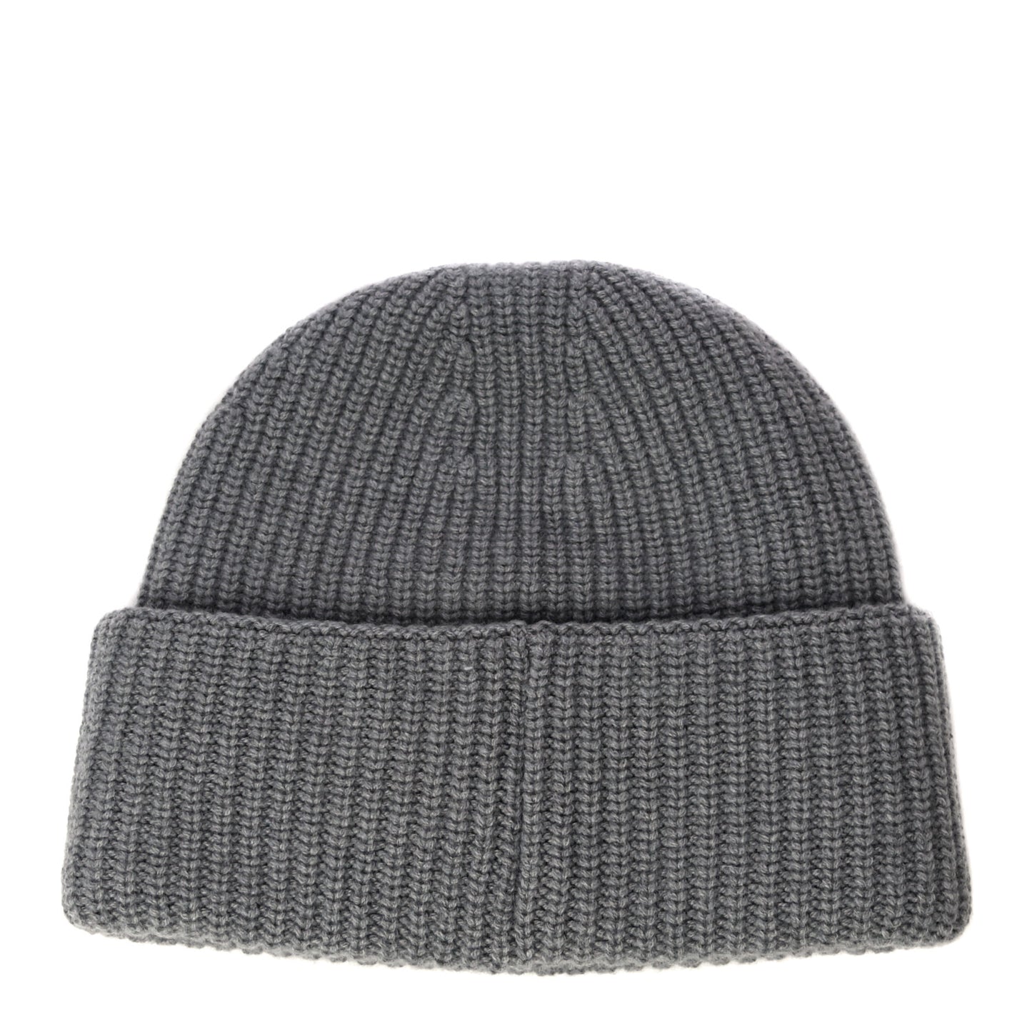 Wool Cashmere CC Beanie Hat Grey Orange