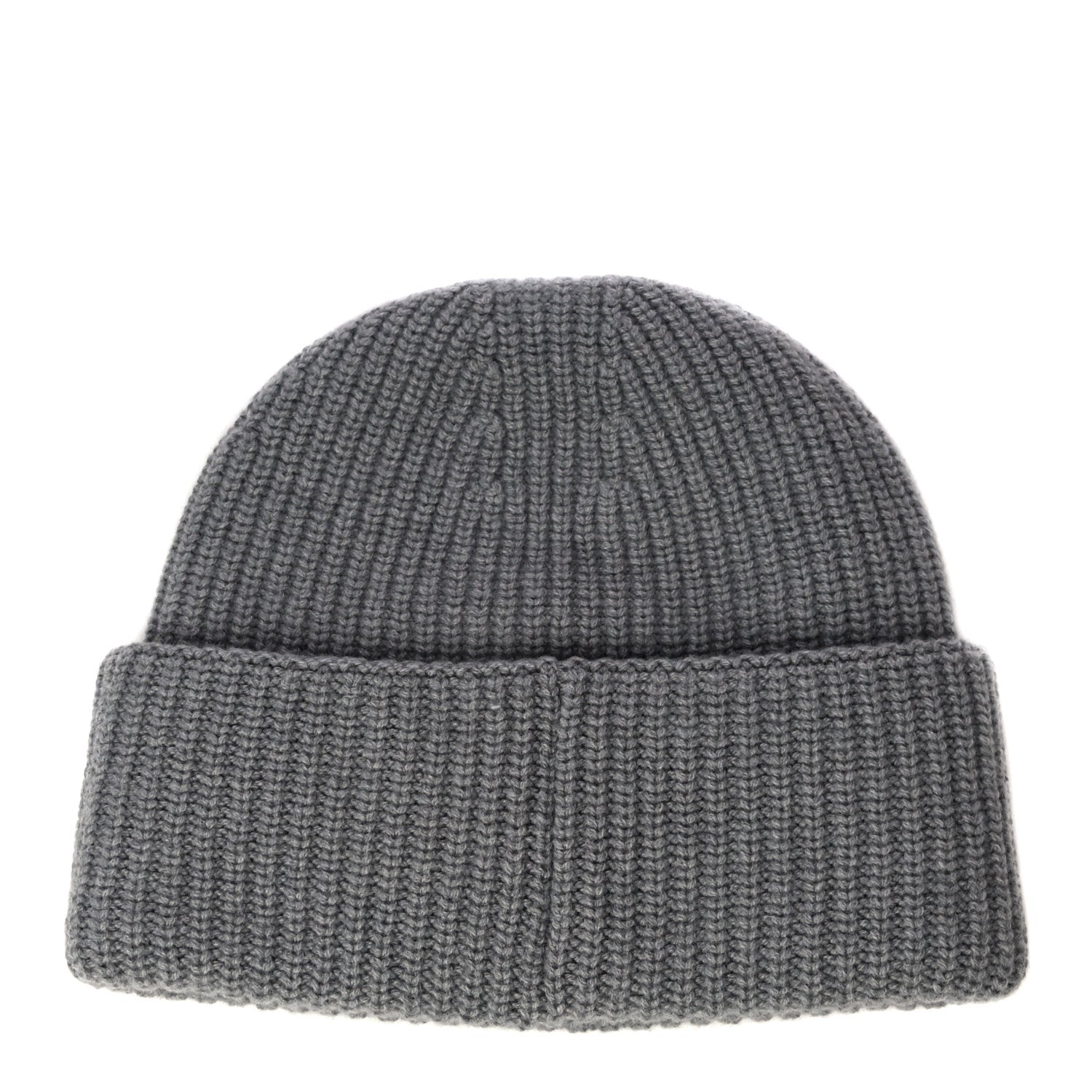 Chanel Wool Cashmere CC Beanie Hat Grey Orange 2 of 9