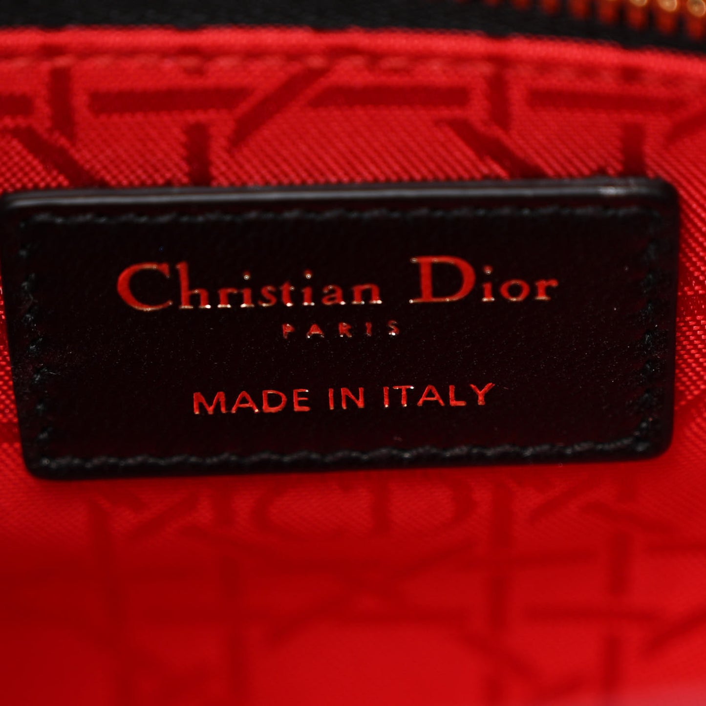 Lambskin Cannage Small Lucky Badges My Lady Dior Black