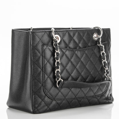 Chanel Caviar Quilted Grand Shopping Tote GST Black 3 of 7