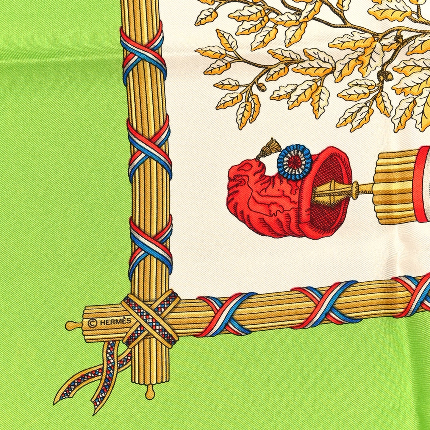 Silk Republique Francaise Liberte Egalite Fraternite 1789 Scarf 90