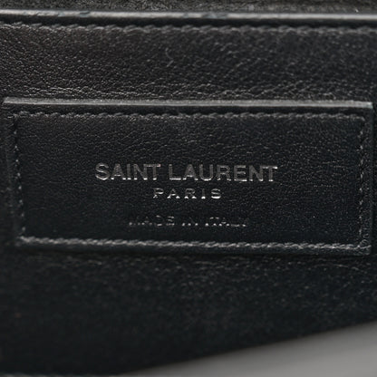 Saint Laurent Calfskin Embellished Medium Monogram Kate Satchel Black 6 of 12