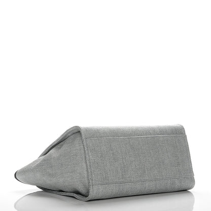 Chanel Canvas Large Deauville Tote Grey 4 of 7