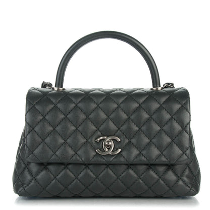 Chanel Caviar Quilted Small Coco Handle Flap Black 1 of 7