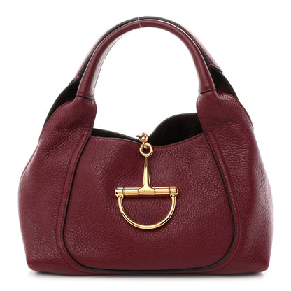 Gucci Grained Calfskin Softbit Medium Shoulder Bag Rosso Ancora 1 of 9