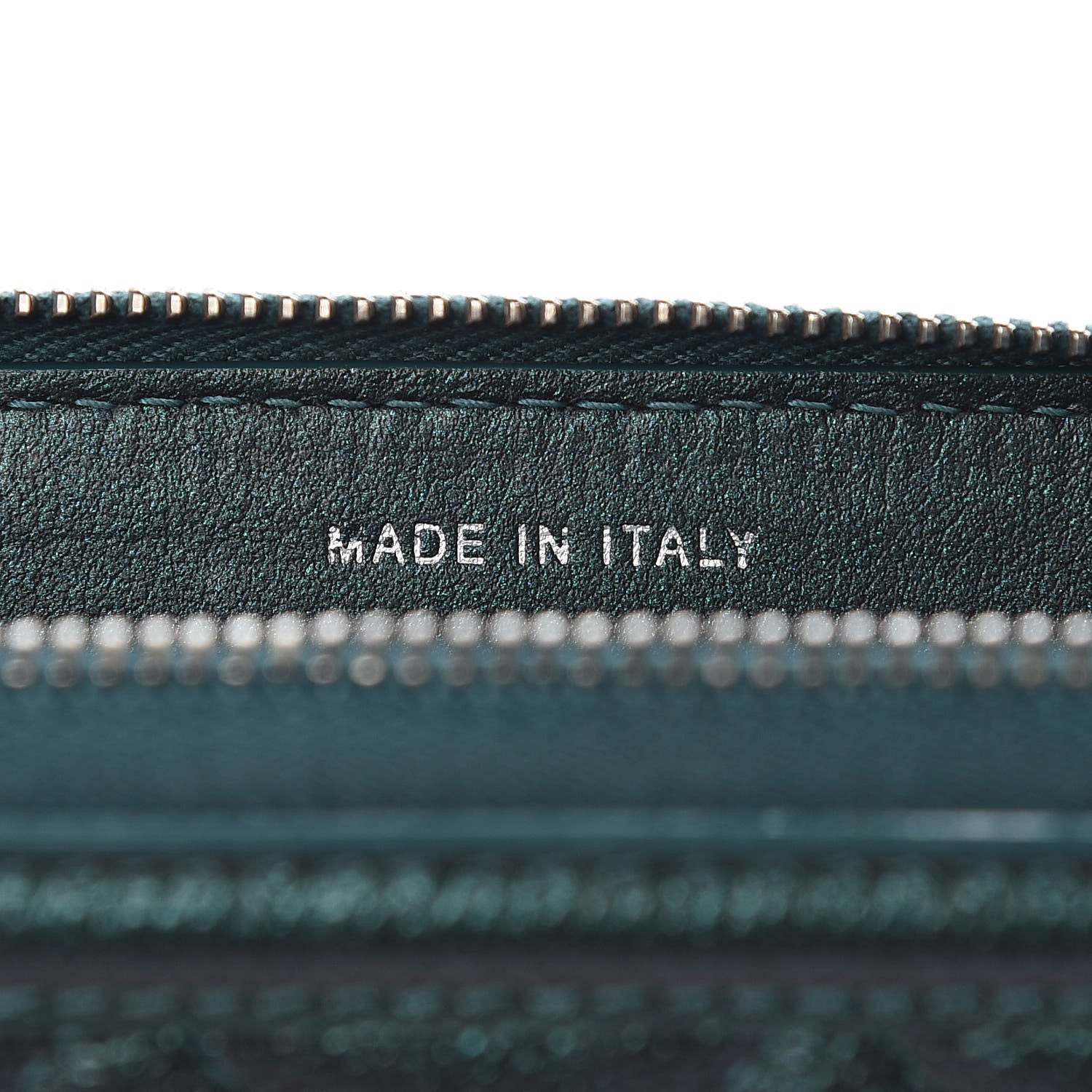 Chanel Iridescent Caviar Quilted Medium Filigree Zip Around Wallet Dark Turquoise 10 of 11