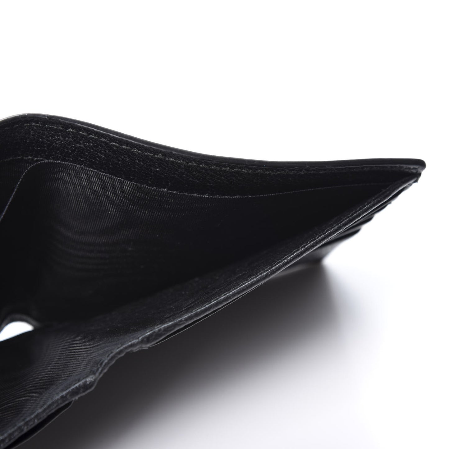 Calfskin Boar Effect GG Marmont Bi-Fold Wallet Black