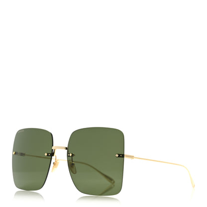 Gucci Acetate Detachable Charm Square Frame Sunglasses GG1147S Green 1 of 9
