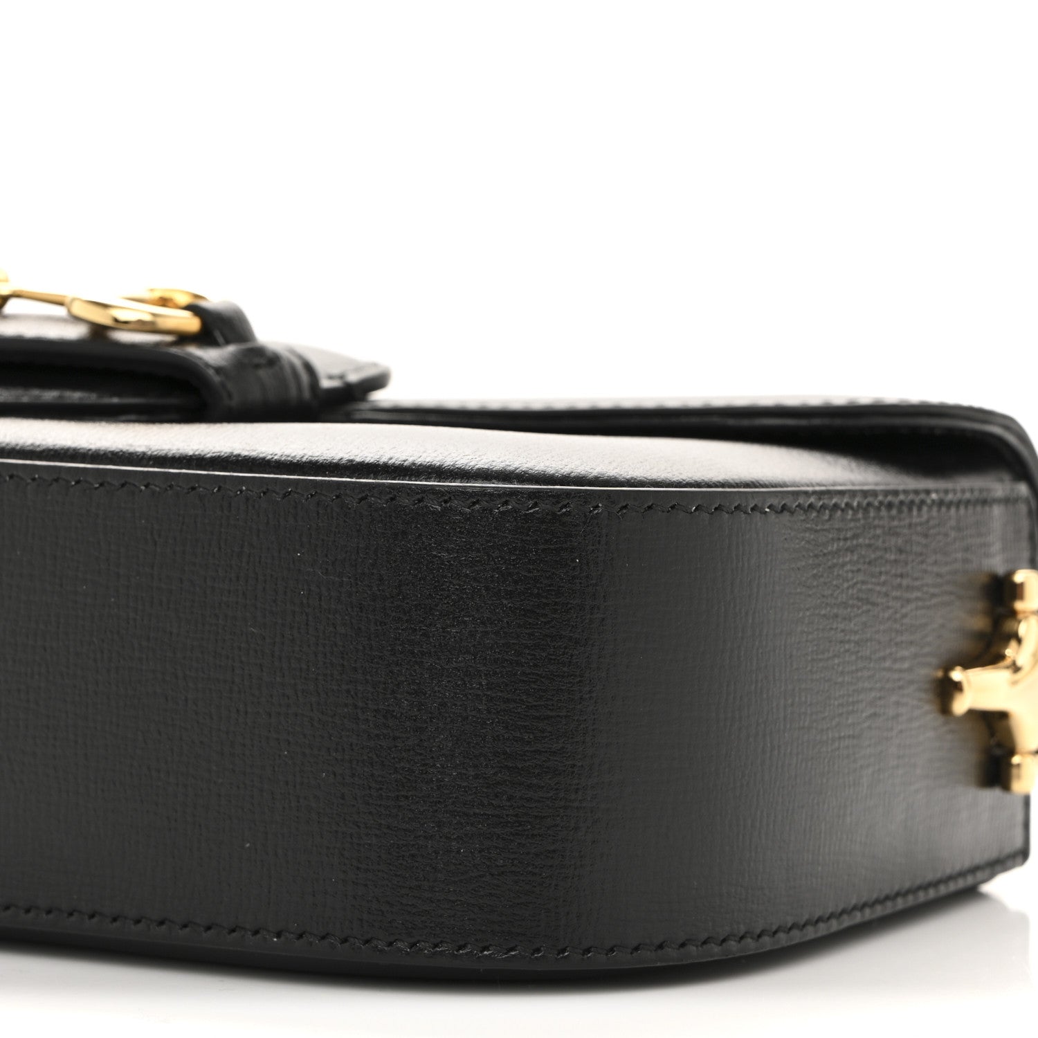 Gucci Azalea Calfskin Small Horsebit 1955 Chain Shoulder Bag Black 10 of 13