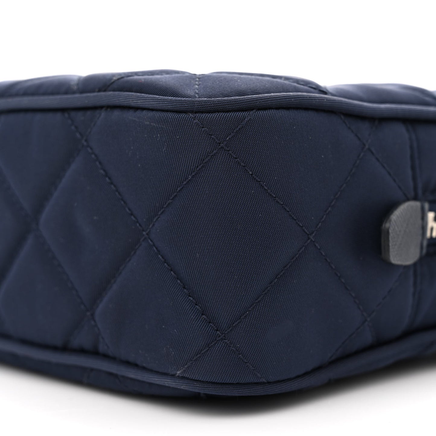 Nylon Tessuto Impuntu Quilted Bandoliera Crossbody Bag Baltico