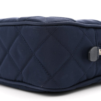 Prada Nylon Tessuto Impuntu Quilted Bandoliera Crossbody Bag Baltico 9 of 10