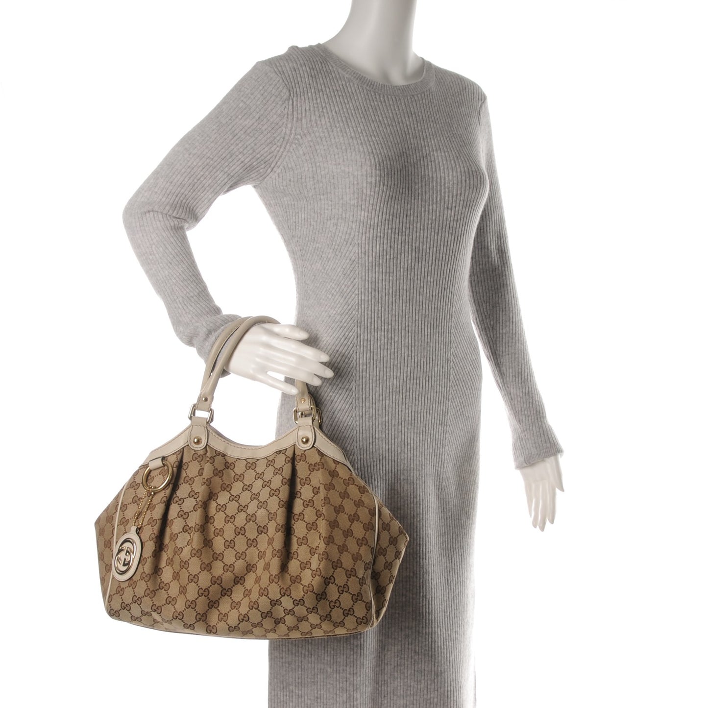 Monogram Medium Sukey Tote Off White