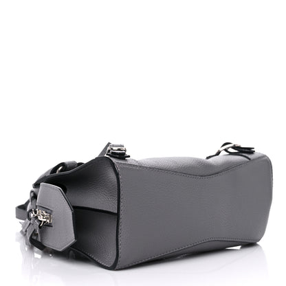 Balenciaga Grained Calfskin Neo Classic Silver Hardware Mini City Dark Grey 4 of 10