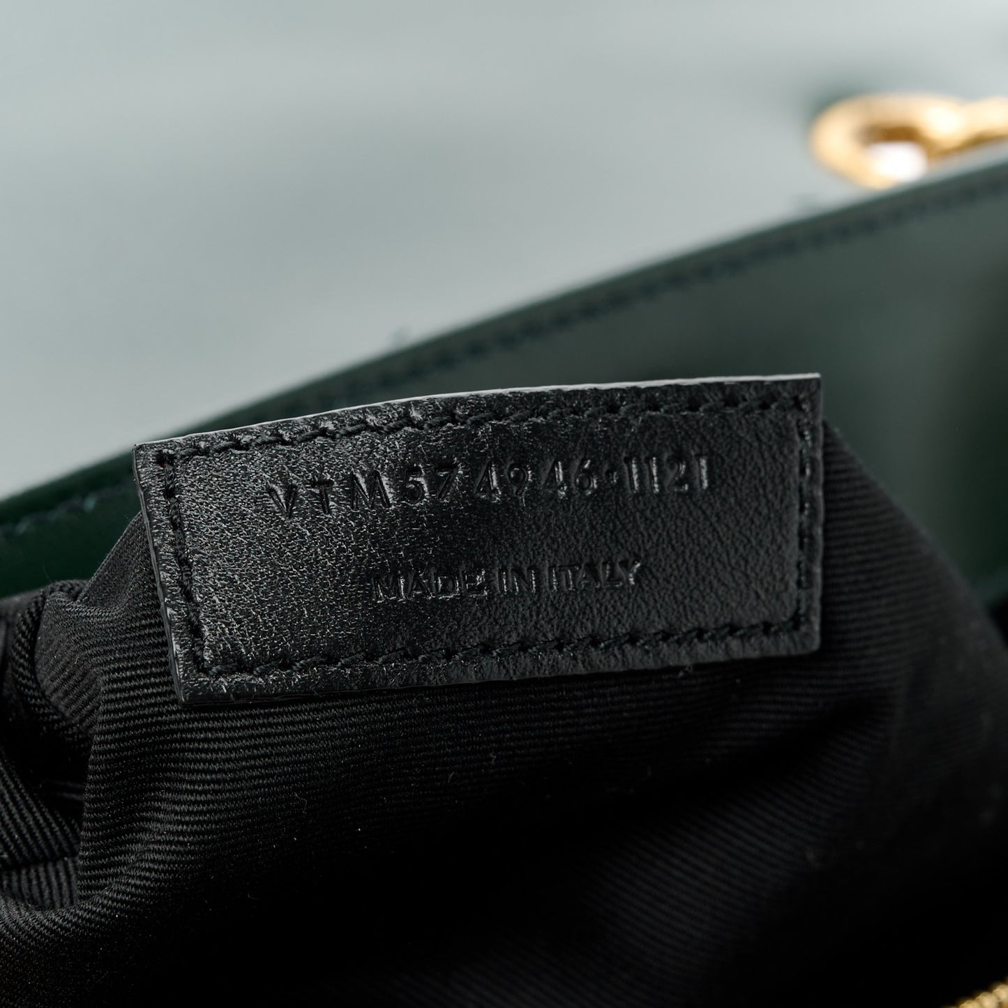 Calfskin Y Quilted Monogram Medium Loulou Chain Satchel Olive