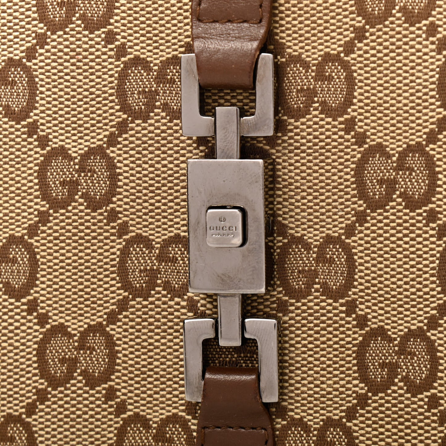 Monogram Compact Wallet Brown