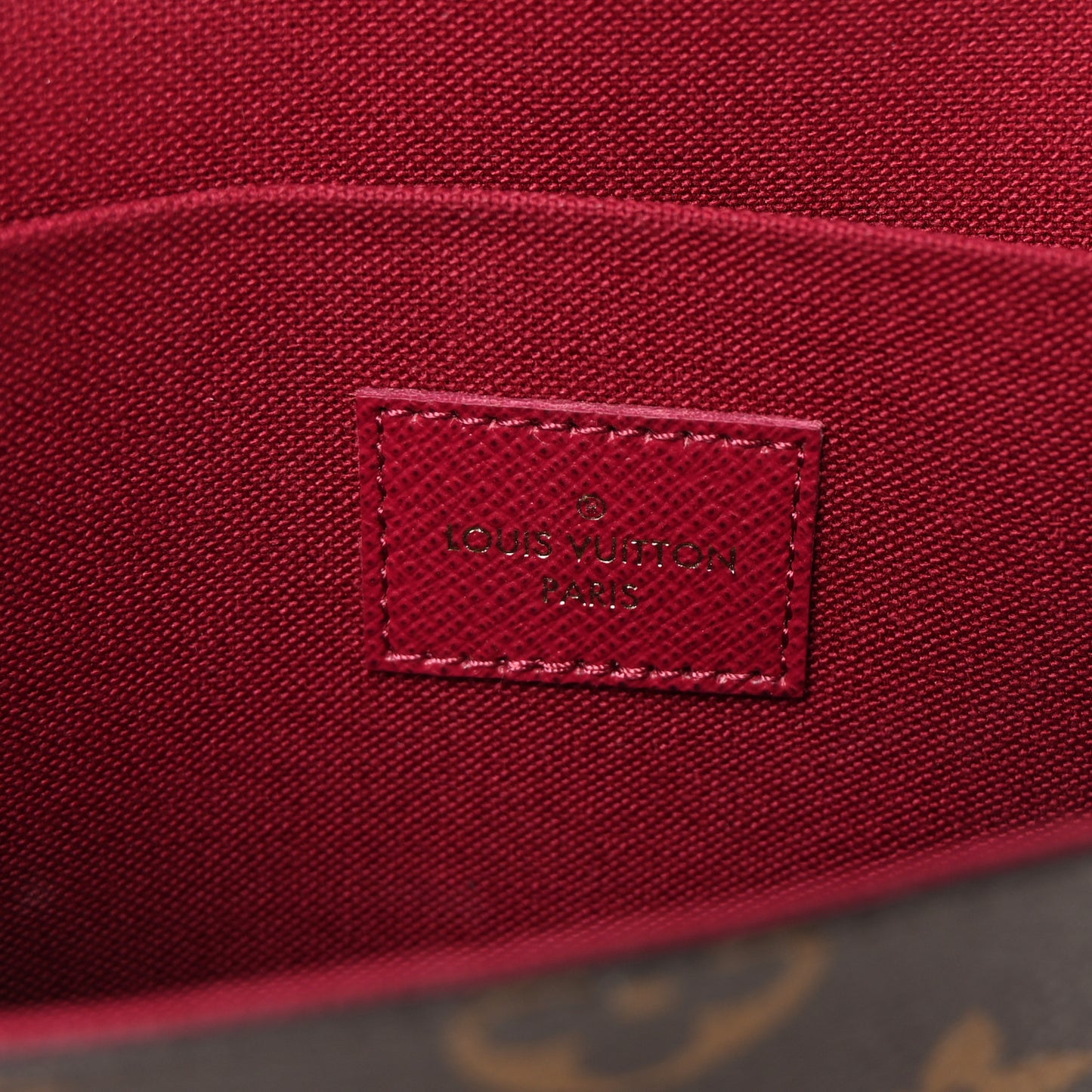 Monogram Pochette Felicie Chain Wallet Fuchsia