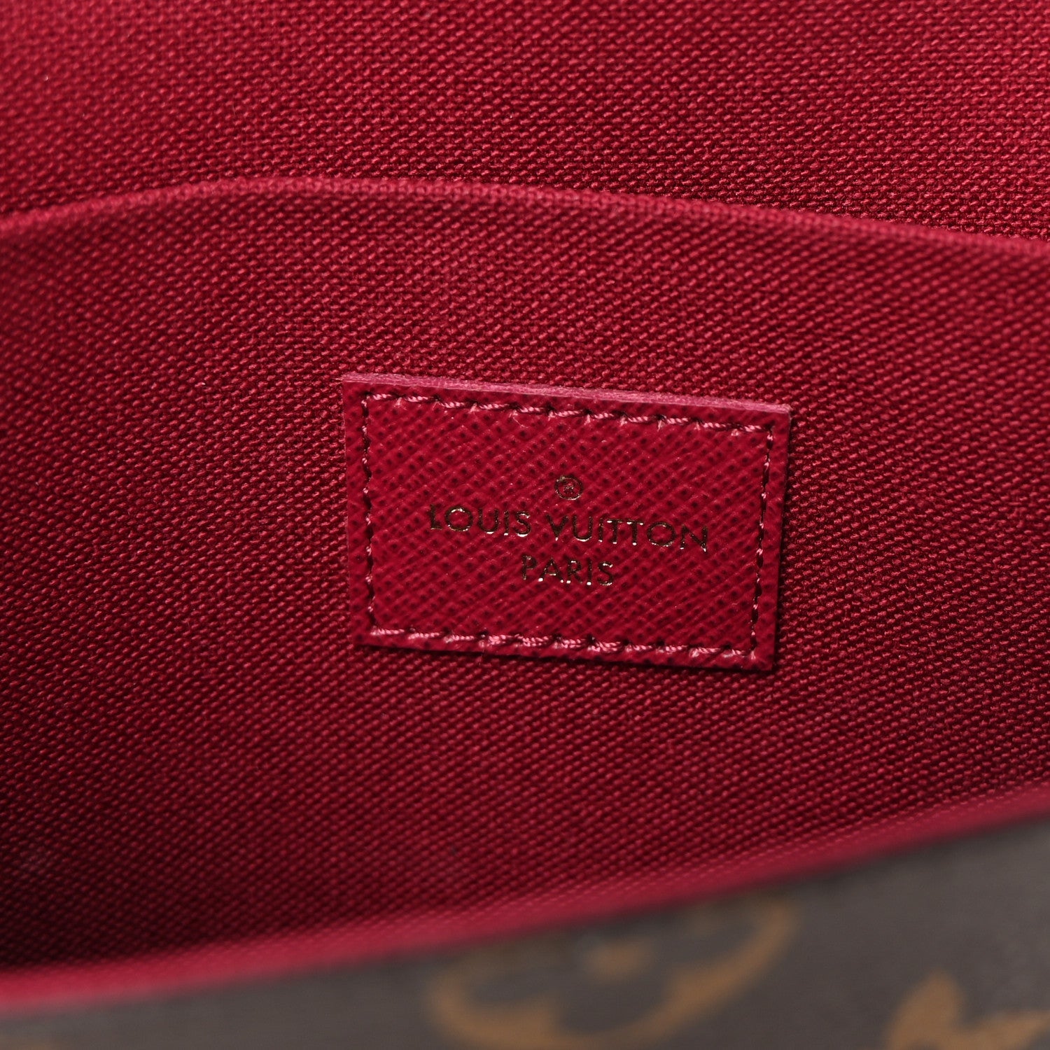 Louis Vuitton Monogram Pochette Felicie Chain Wallet Fuchsia 7 of 11