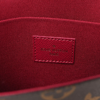 Louis Vuitton Monogram Pochette Felicie Chain Wallet Fuchsia 7 of 11